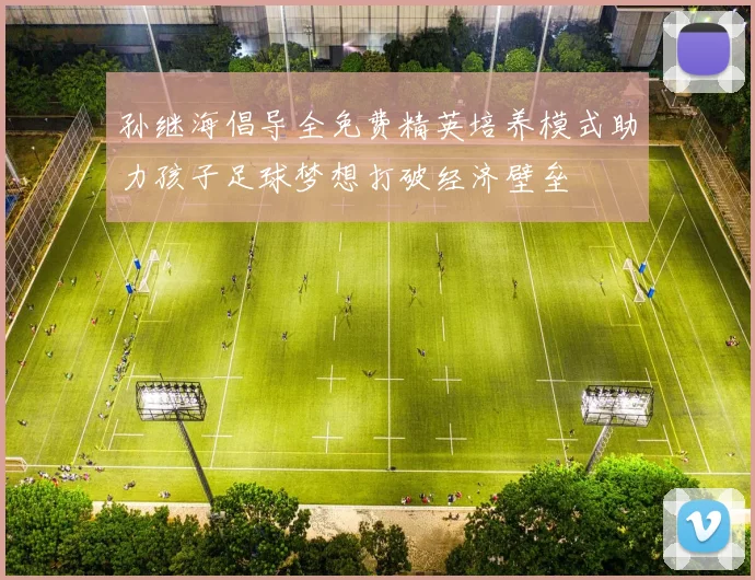 孙继海倡导全免费精英培养模式助力孩子足球梦想打破经济壁垒
